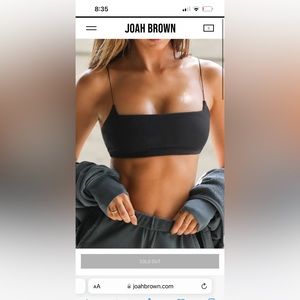 JOAH BROWN CORDED SMOOTHING BRA